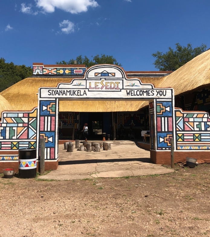 Lesedi Cultural Village welcome South Africa Panorama naturist tour