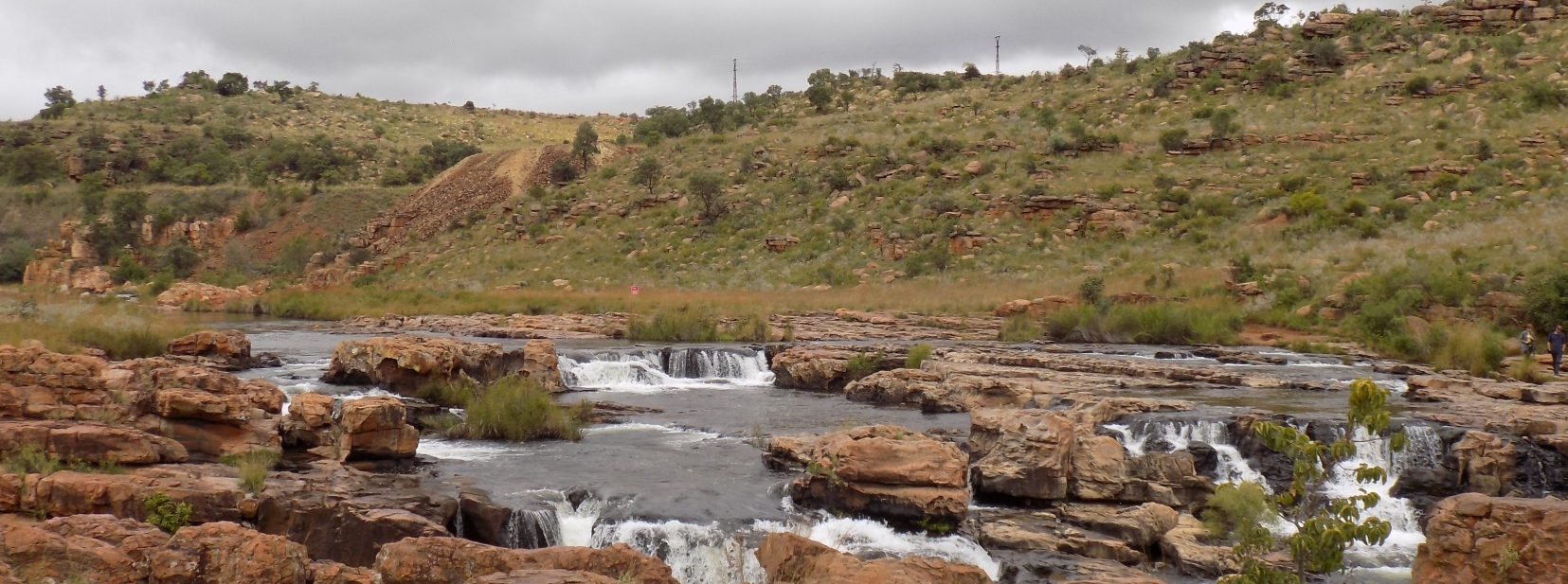 River cascading over rocks South Africa Panorama Route