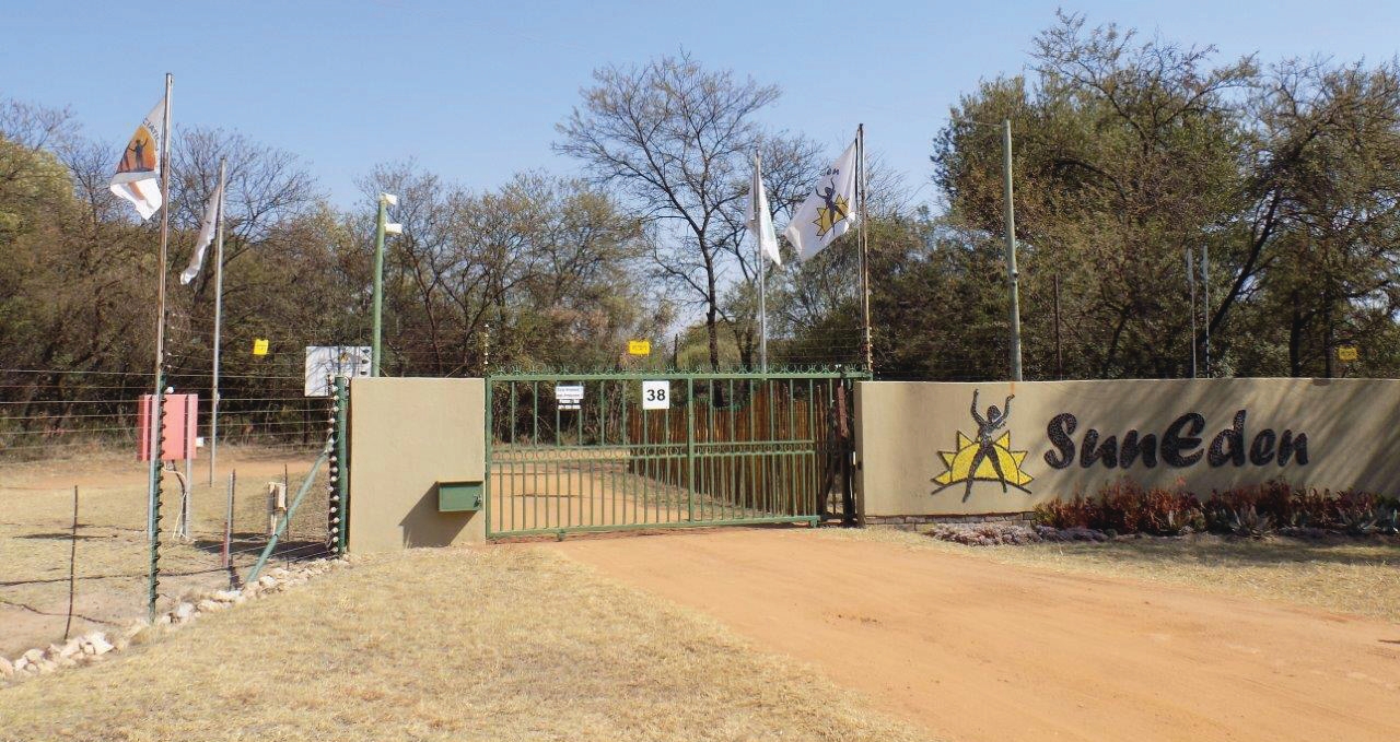 SunEden Naturist Resort entrance gate near Pretoria