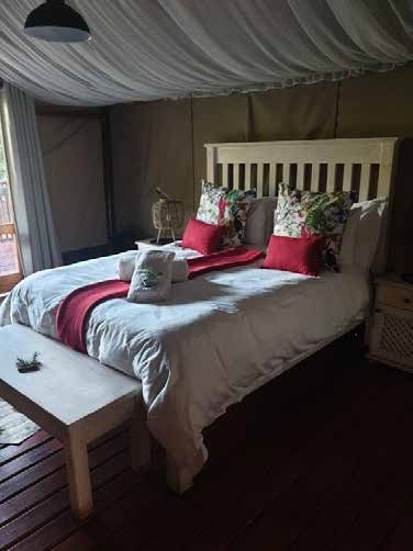 Safari tent exterior โ Kingfisher Lakeside Retreat KwaZulu-Natal South Coast