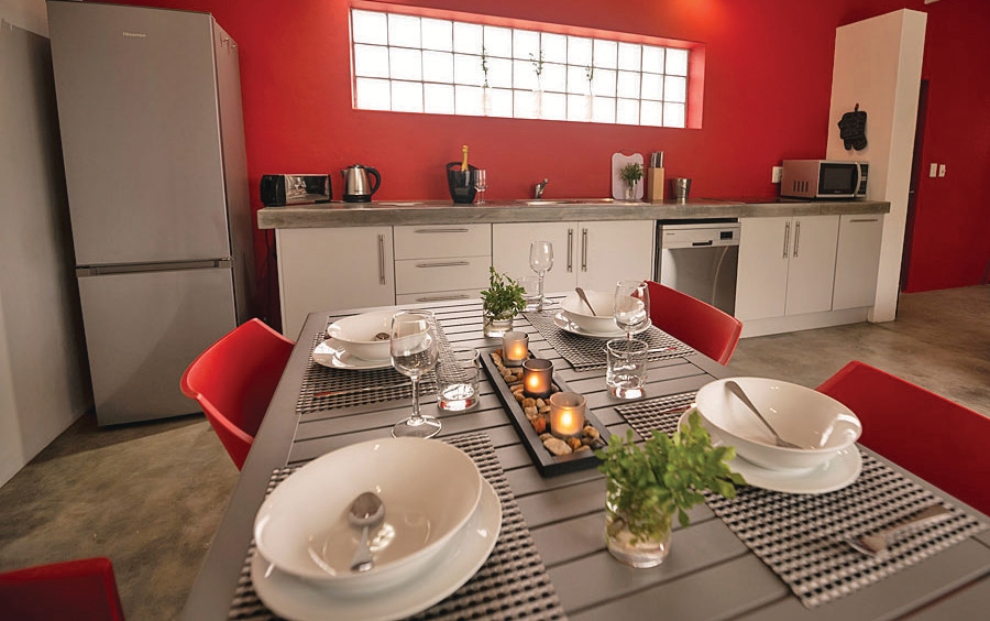 Modern self-catering kitchen at Kruger Cliffs Lodge