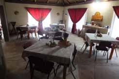 Restaurant and dining area at Lauma Aurora OUMA naturist camp