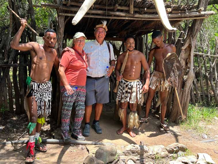 Domien and Heleen at Lesedi Cultural Village – Joxilox Big5 Safari