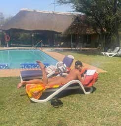 Relaxing at the private pool – Joxilox naturist accommodation 2024