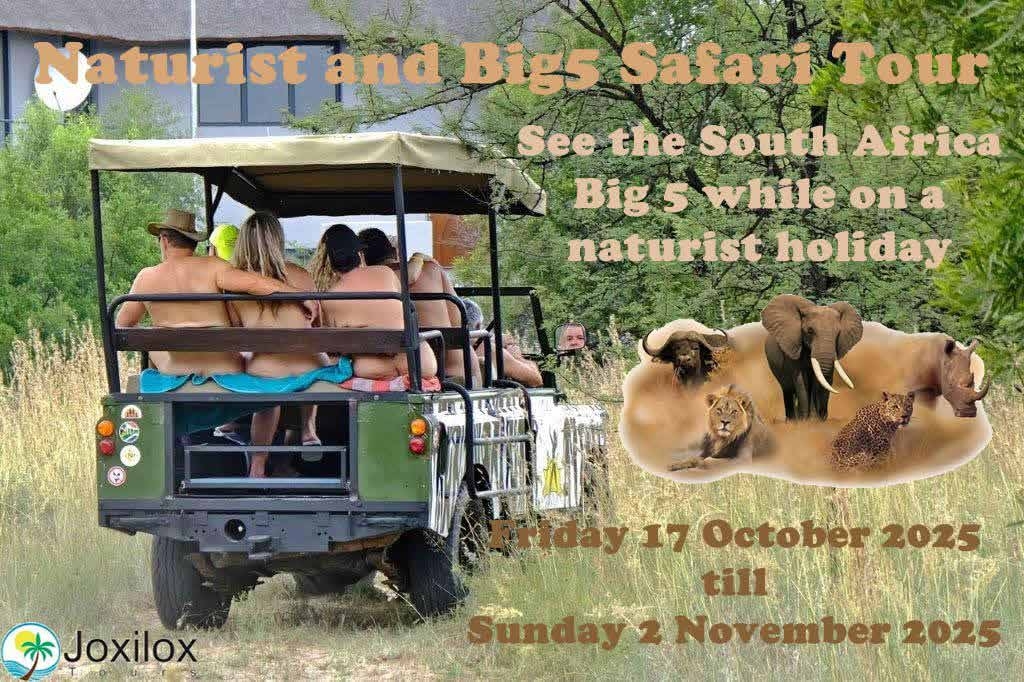 Joxilox Naturist Safari Tour group – Hans and Carley New Zealand